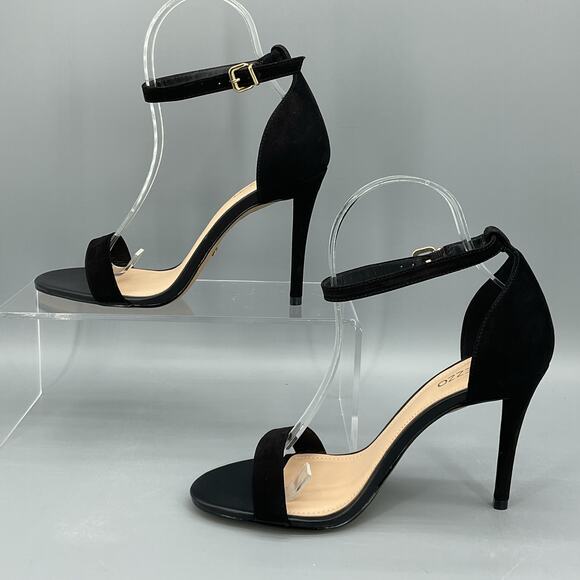 NEW Arezzo Women’s Isabelli Stiletto High Heel Sandals Black Size 7.5B - Picture 2 of 11